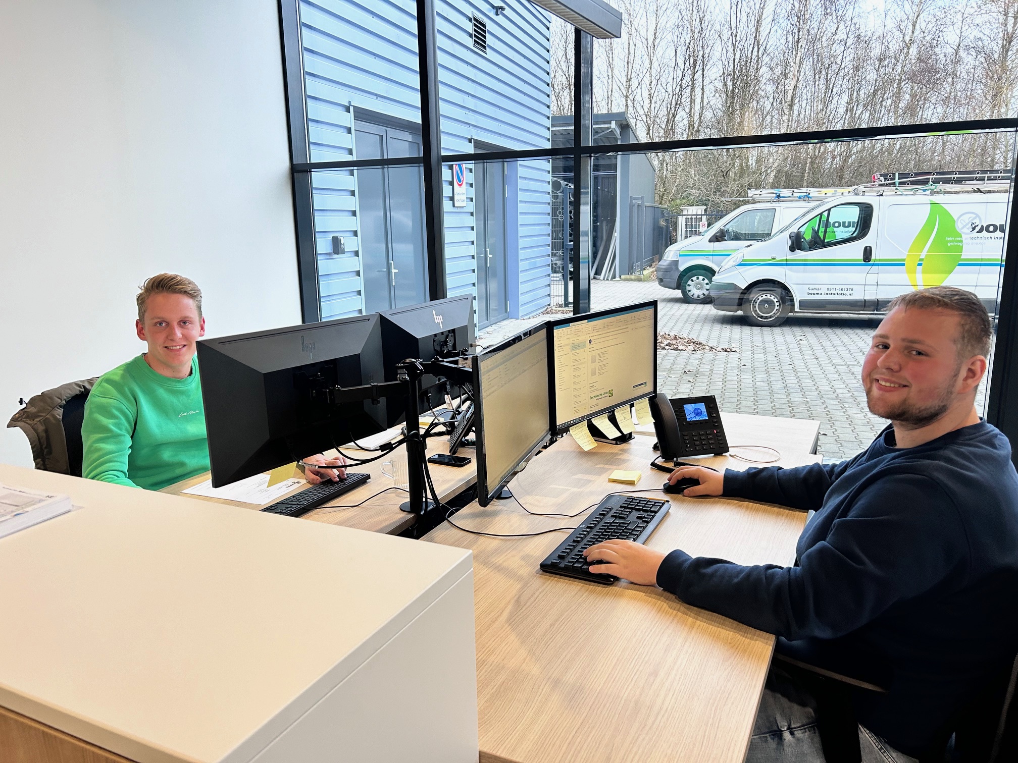 Kijk niet alleen naar hoeveel werk iets is Jan-Thomas (links) is oud-student van de opleiding Technichus Smart Energy